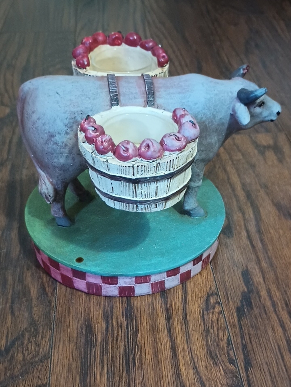 Yankee Candle Farm Animal Dual-Basket Candle Holder in Cream and Pink